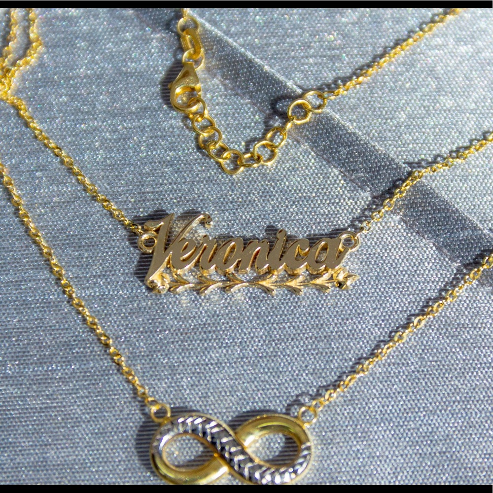 14K Personalized Name Necklace valentine day gift - Picture 4 of 5